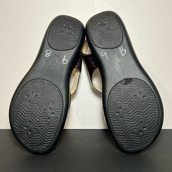 Womens ALEGRIA Special Lady Jesa Gold Ankle Strap Sandals / Size 7-7.5 - Picture 7 of 8